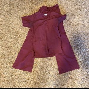 Maroon scrubs
